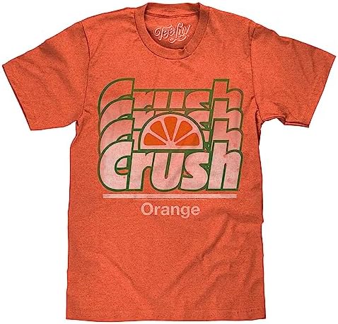 Amazon.com: Tee Luv Men's Orange Crush Tie Dye T-Shirt - Faded